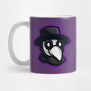 Cute Plague Doctor mascot logo Mug